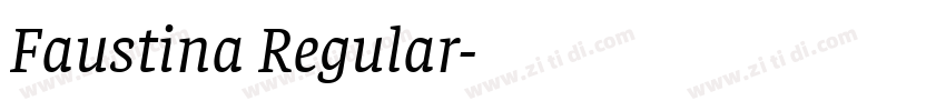 Faustina Regular字体转换
